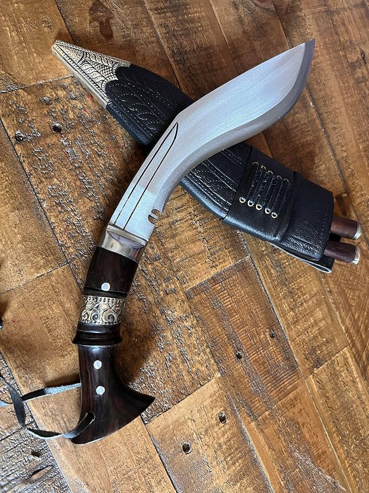 Genuine Gurkha Full Tang Hand Forged Blade Khukri Knife - 13